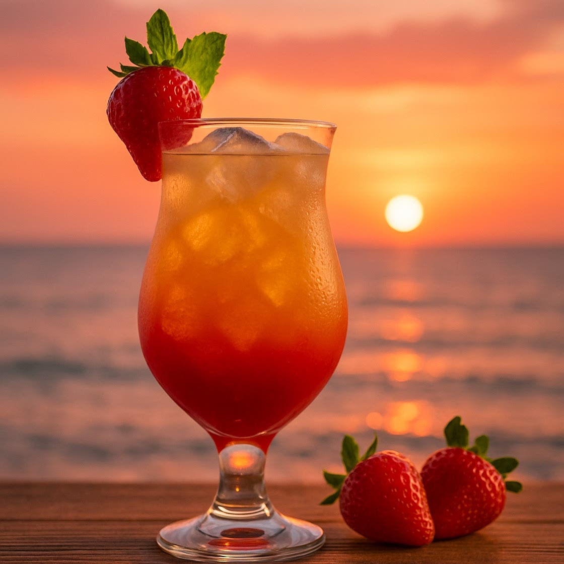 Strawberry Sunset (Cocktail Version)