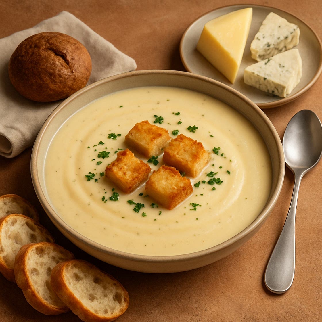 Crema de tres quesos