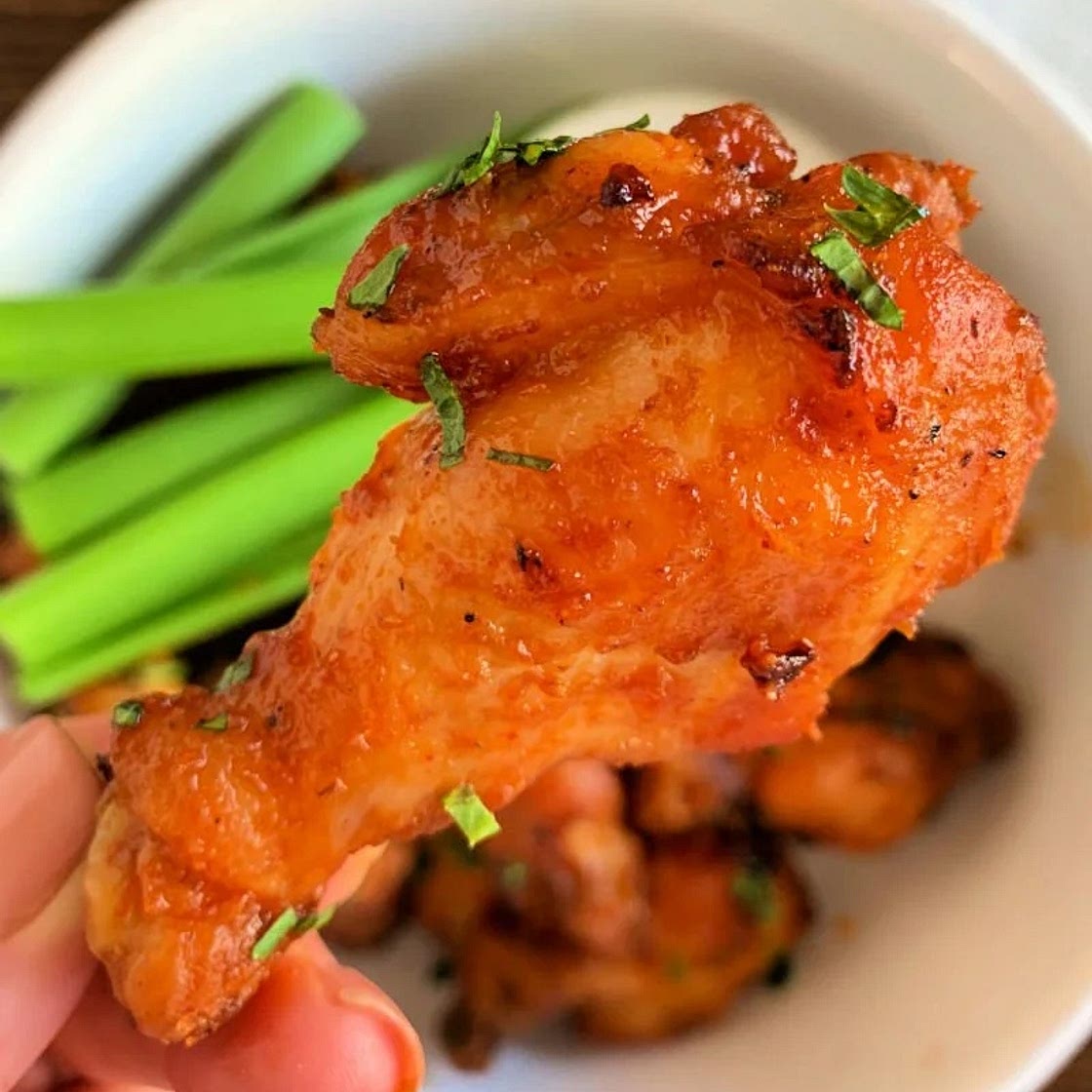 Crispy Air Fryer Buffalo Wings (Low Carb, High Protein Ranch Dip) — Megan Porter | Nutrition Coach & Low Carb Recipes for Women
