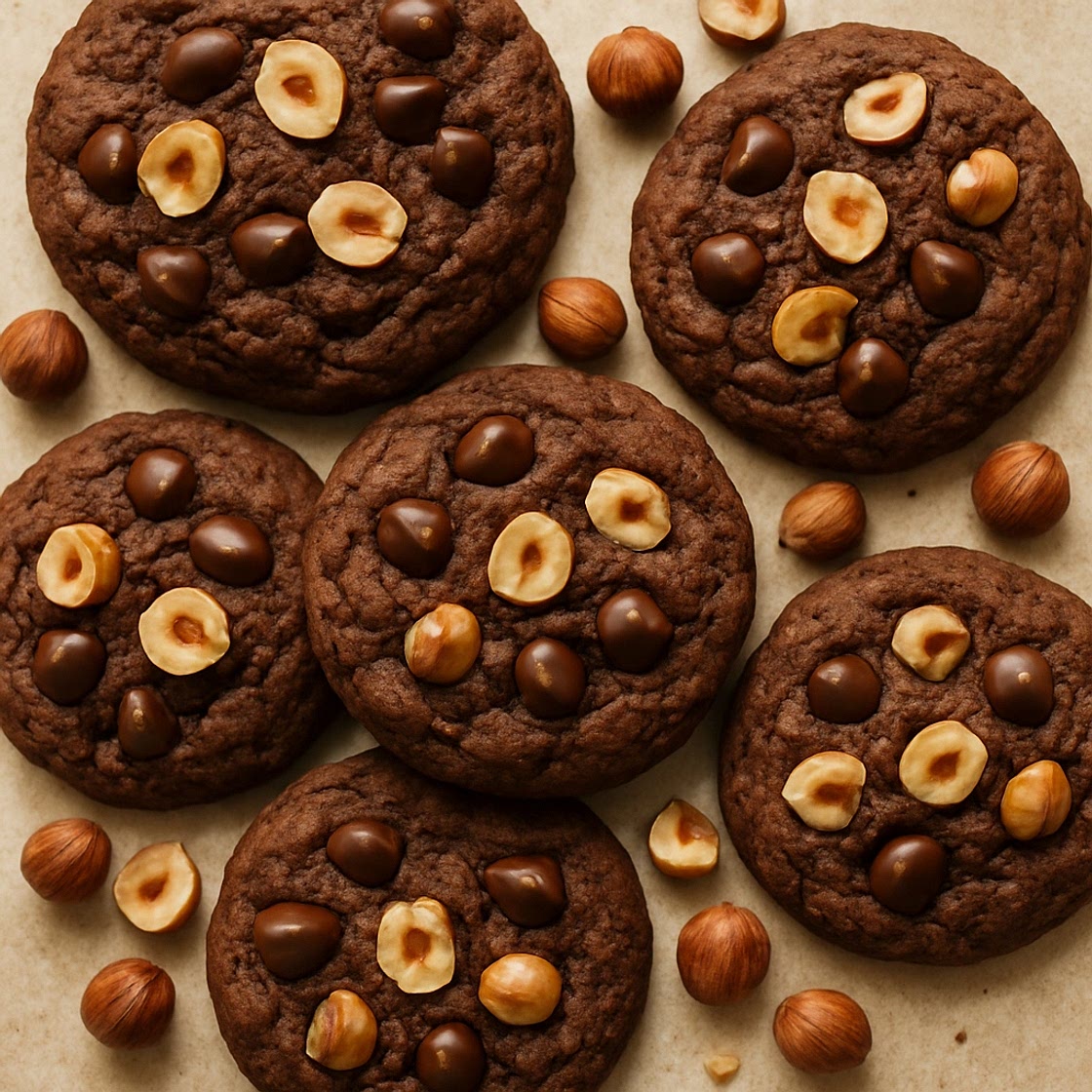 Cookies de chocolate con avellanas