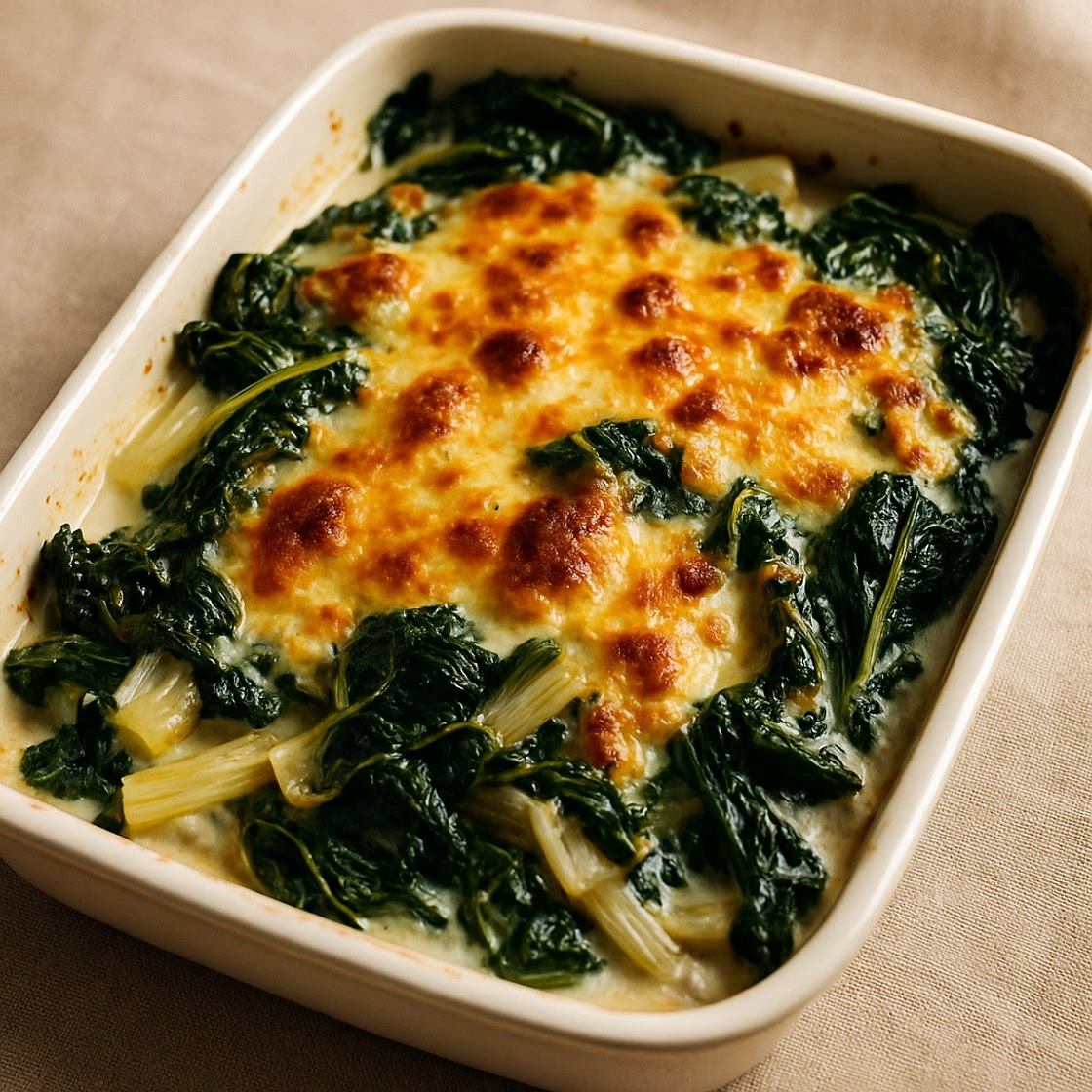 Acelgas gratinadas