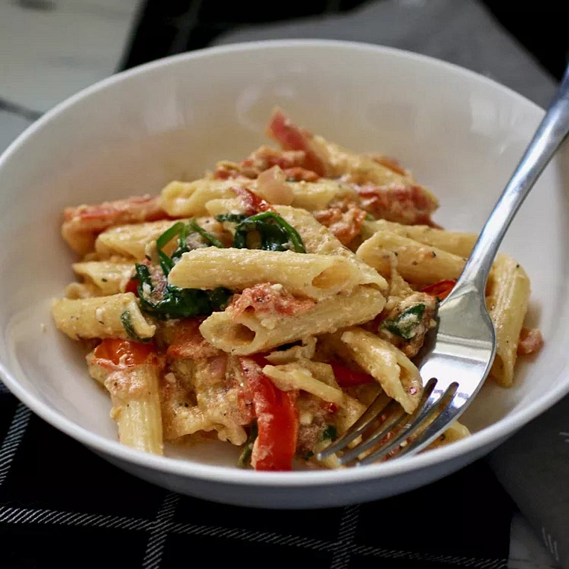 Baked Feta and Cannellini Pasta