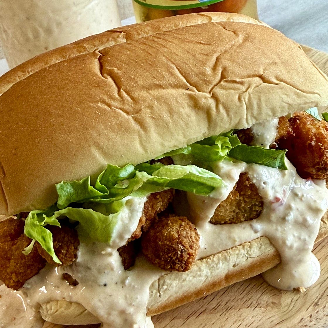 Shrimp Po Boys with Cherry Pepper Aioli