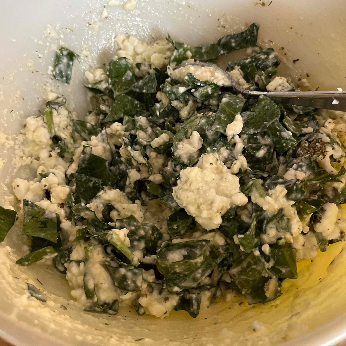 Cottage Cheese + Spinach Stuffed Shells