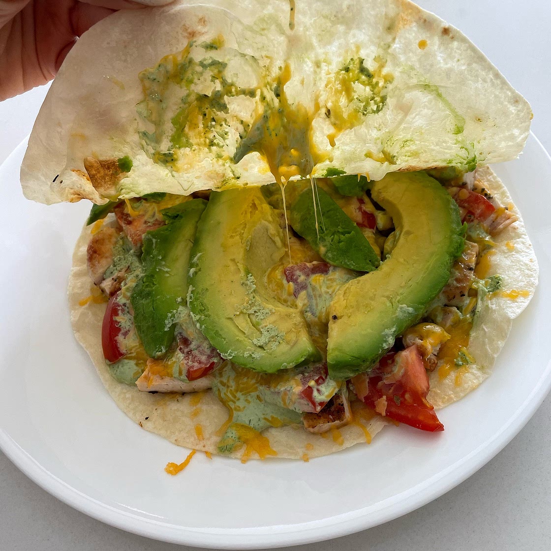 15-Minute Healthy Chicken Quesadilla