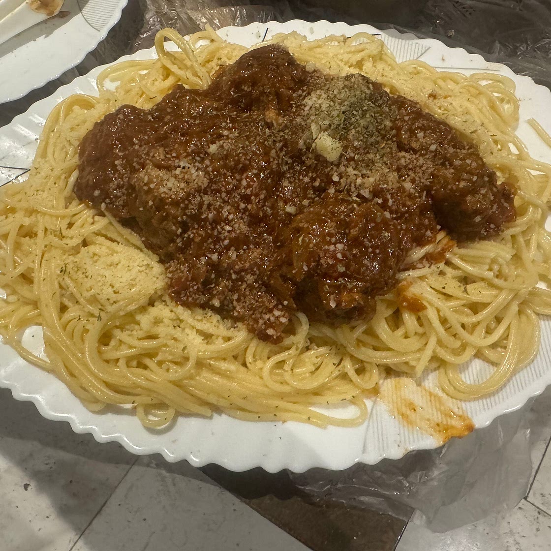 Spaghetti meatballs Italian style