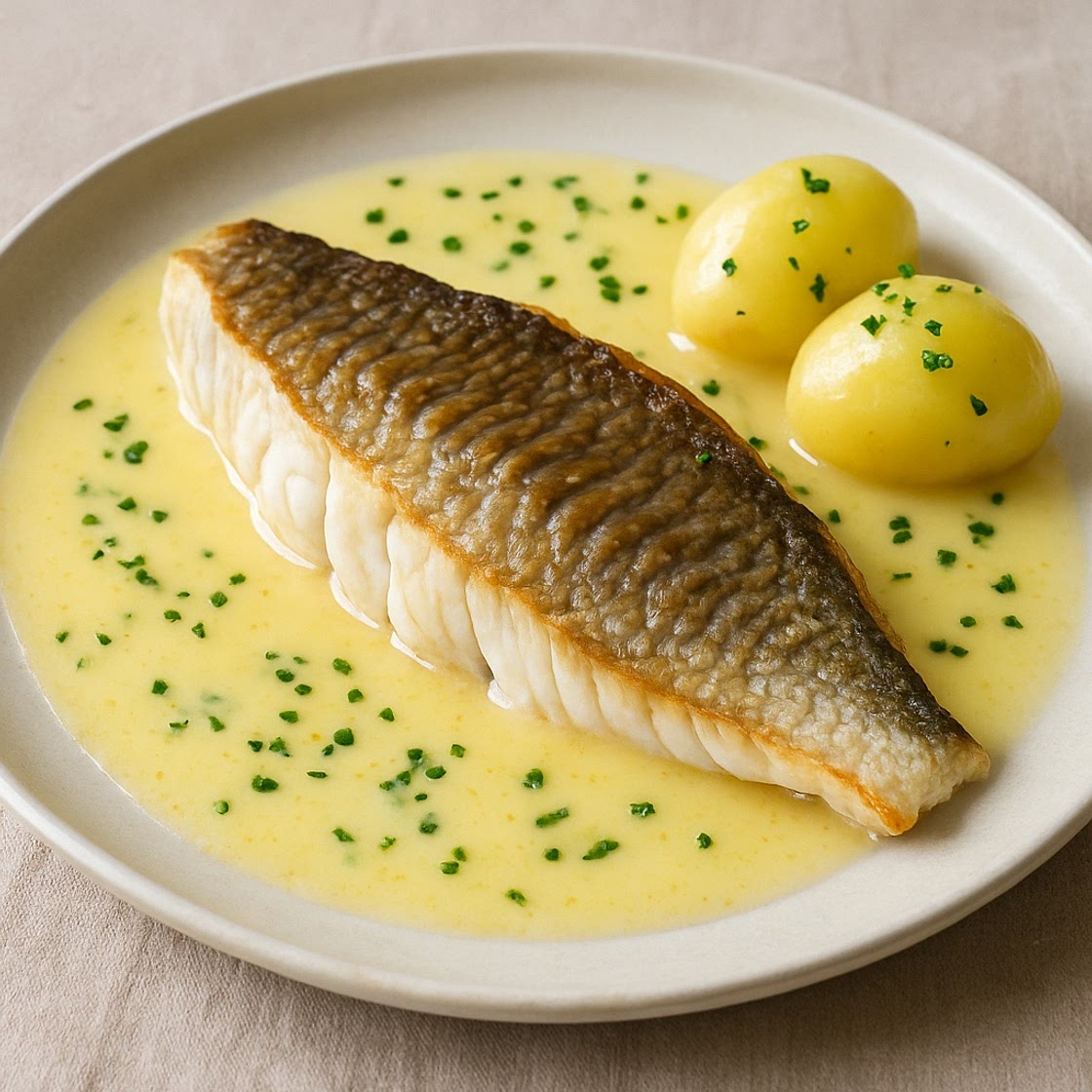 Filet de maigre au beurre blanc