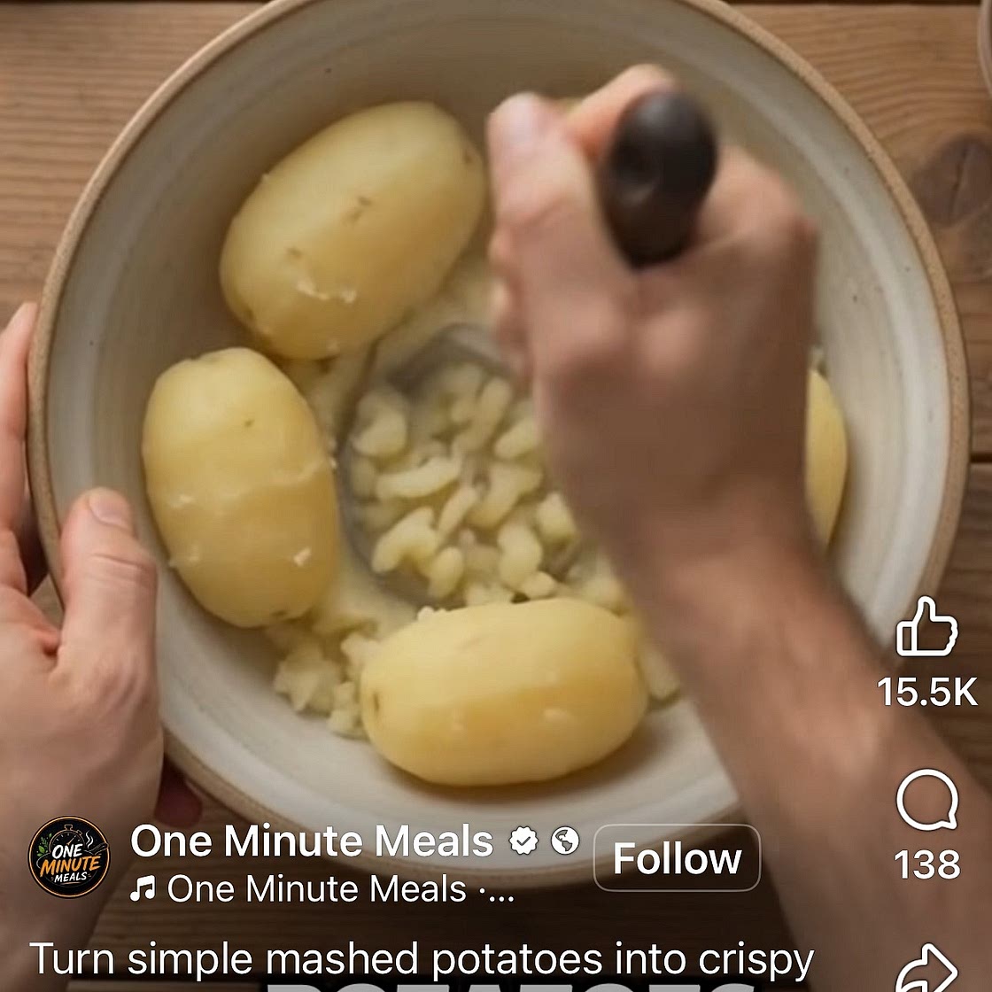Cheesy mashed potato puffs