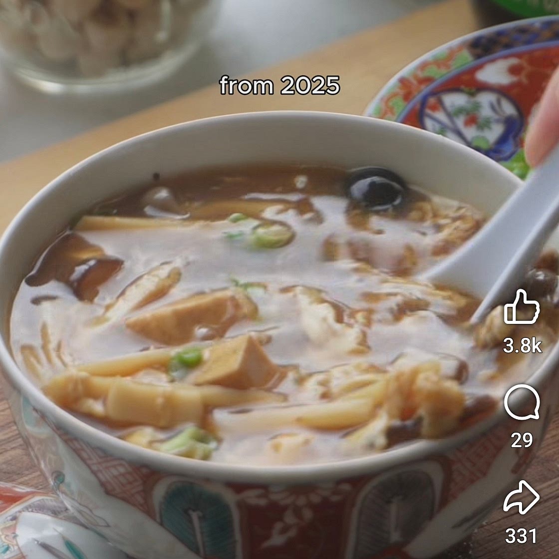 Rice Cooker Hot and Sour Soup