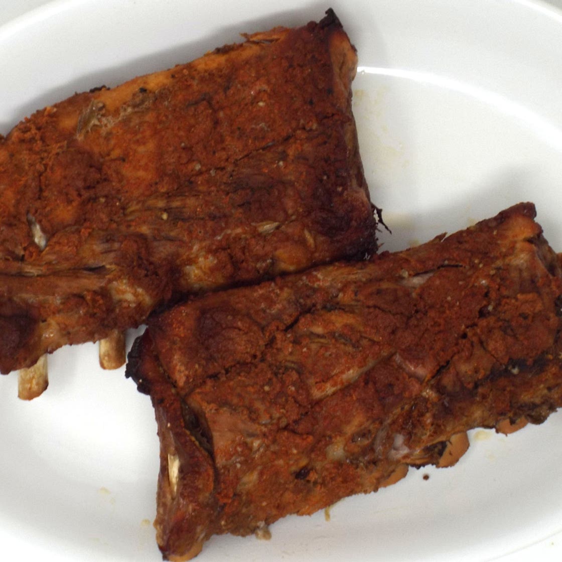 Slow Cooker Sweet and Spicy Dry Rubbed Pork Ribs