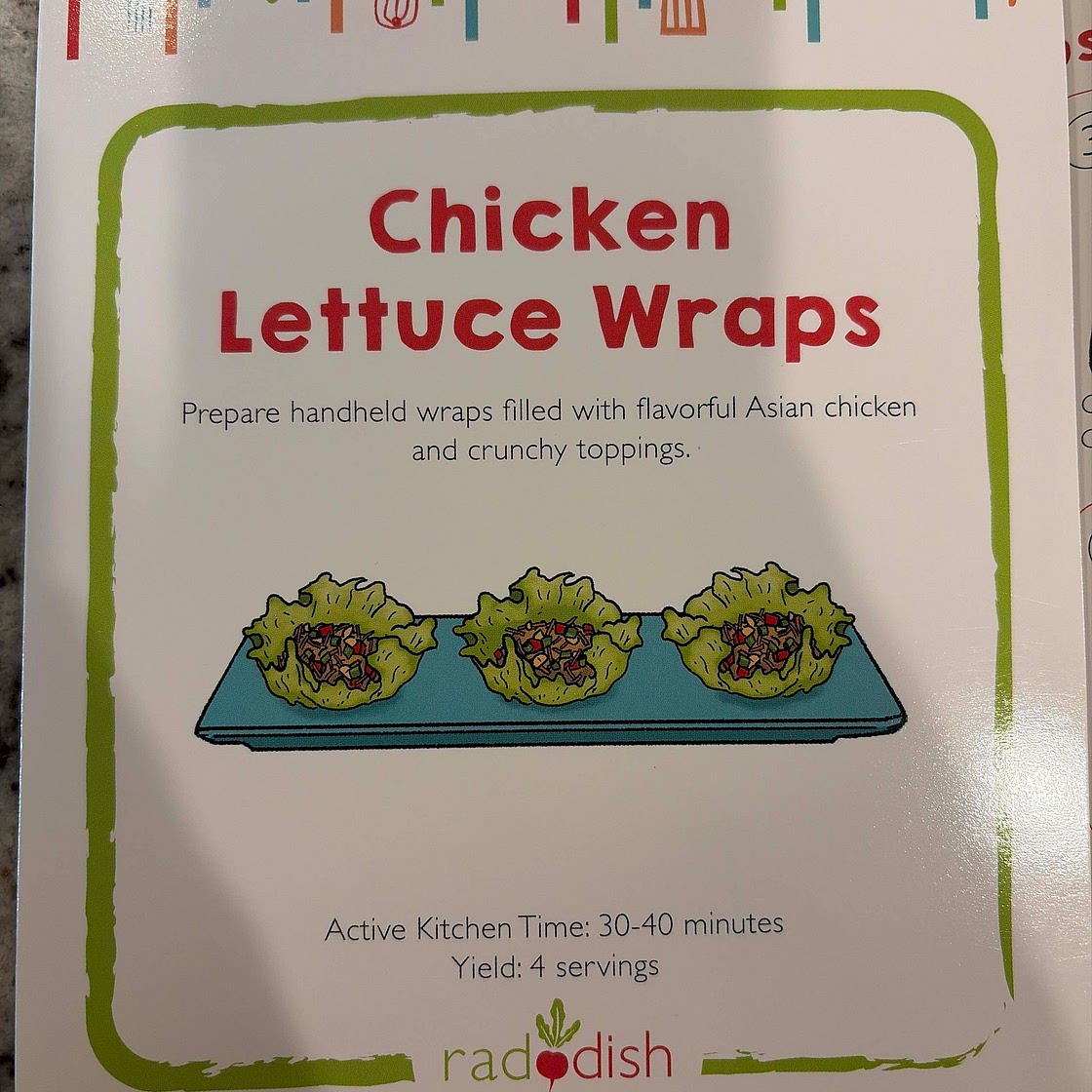 Chicken lettuce wraps – Asian