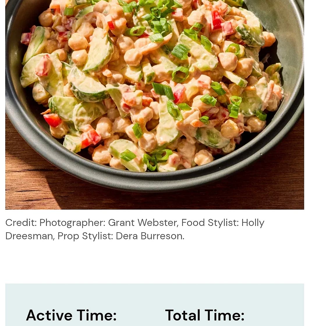 Bang Bang Chickpea Salad