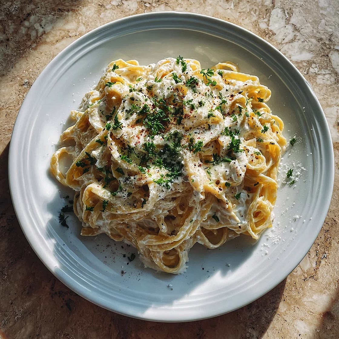 Pâtes chèvre miel