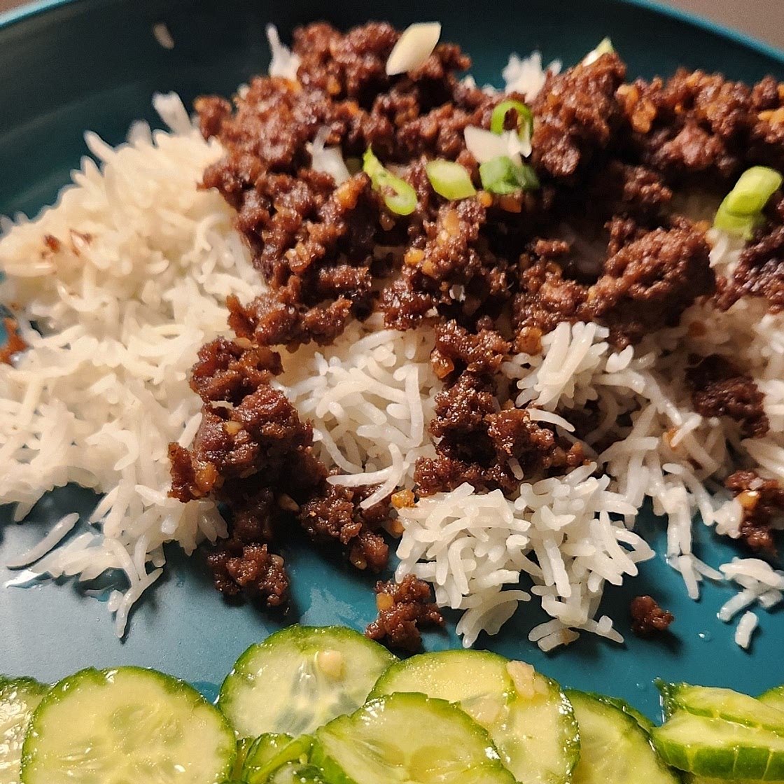 Korean Ground Beef and Rice Bowls