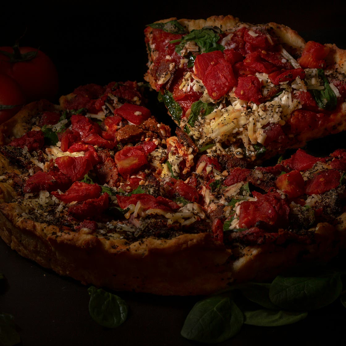 Slow-Roasted Tomato & Basil Tart