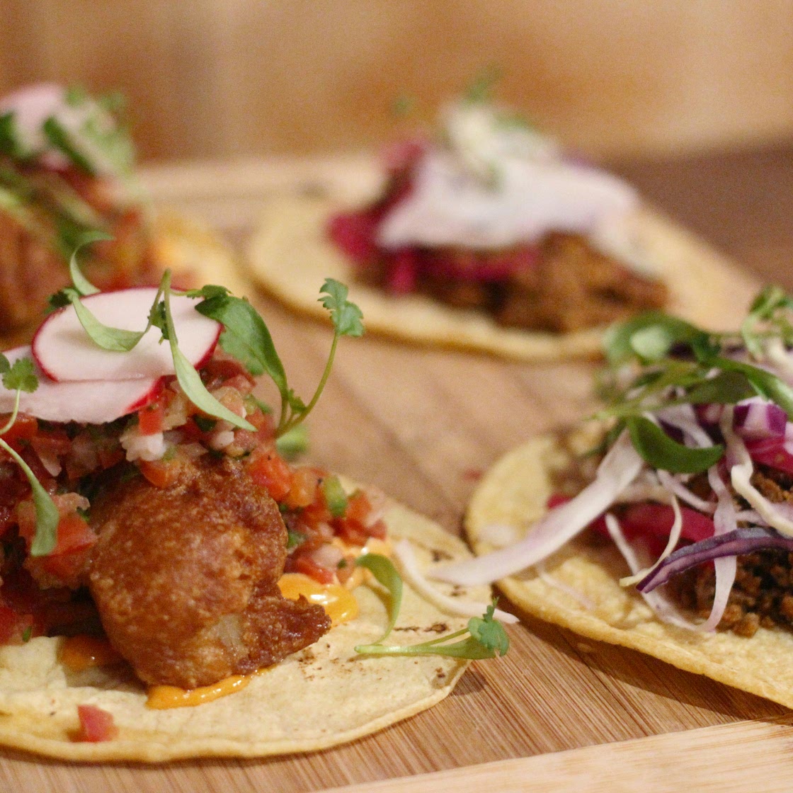 Braised Beef Tacos with Pickled Radish