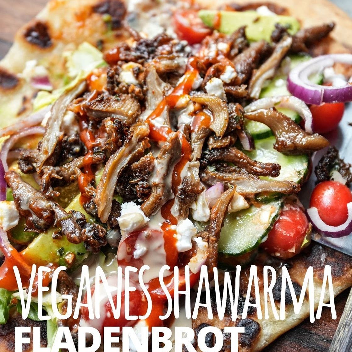 🌱VEGANES AUSTERNPILZ-SHAWARMA IM HOMEMADE FLADENBROT🌱