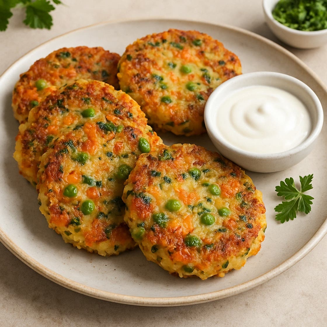 Crispy Vegetable Rice Pancakes