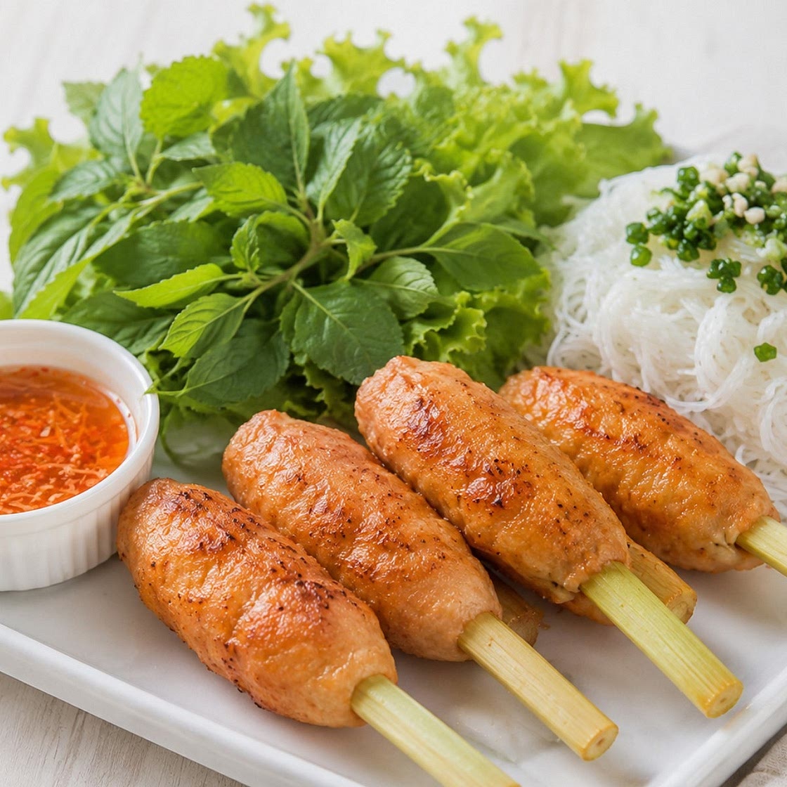 Chạo Tôm Vietnamese Sugarcane Shrimp