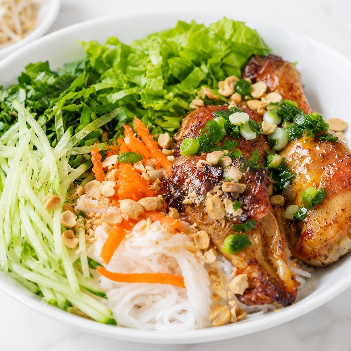 Bún Gà Nướng Vietnamese Grilled Chicken Bowl