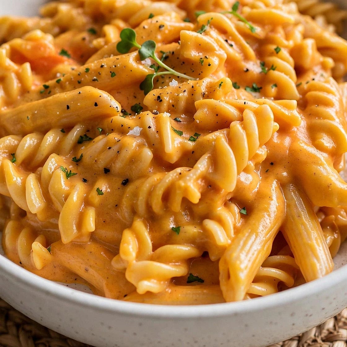 Sweet potato mac & cheese