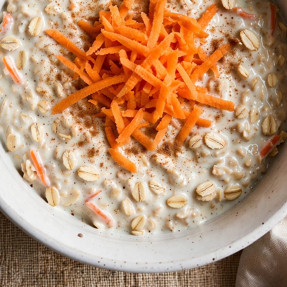 Carrot cake overnight oats