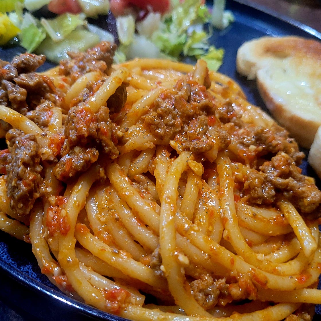 Ground Turkey Pasta in Romesco Sauce
