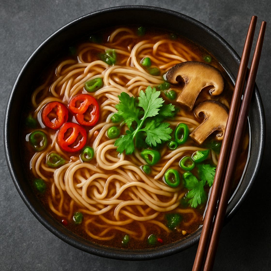 Sopa de fideos asiáticos