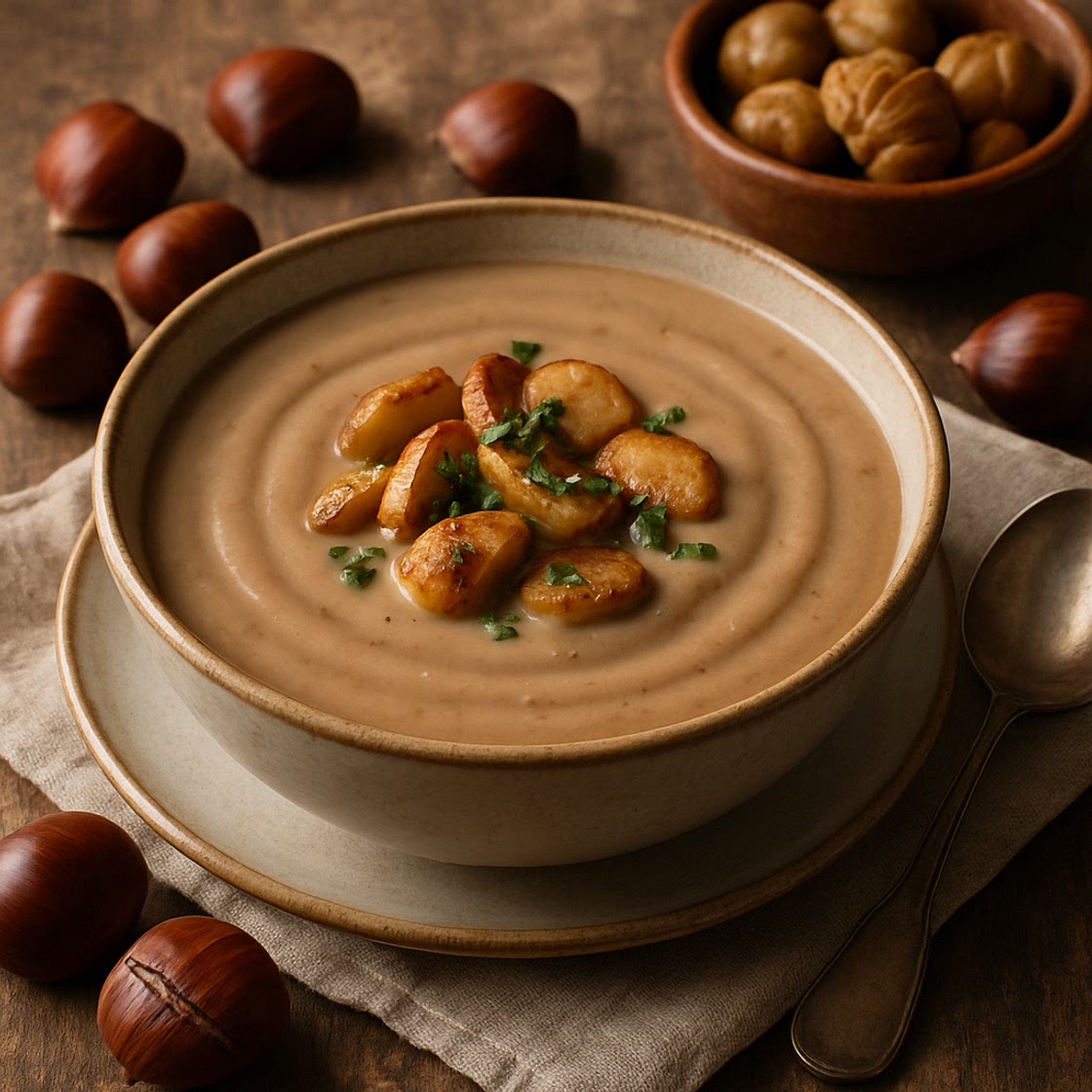Sopa de castañas