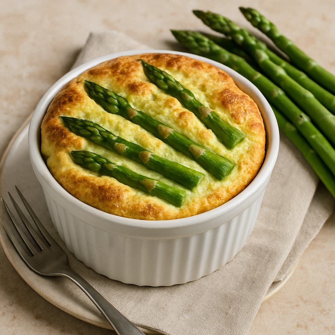 Soufflé de espárragos