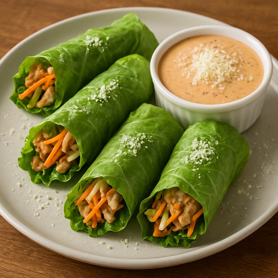 Rollos de Lechuga con Aderezo Chipotle con Queso Parmesano McCormick