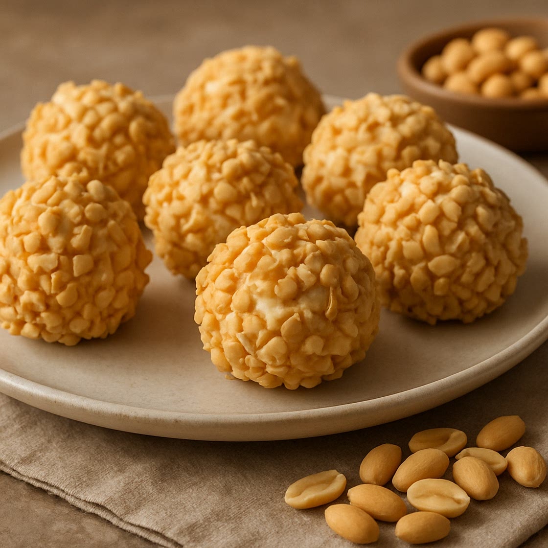 Bolas de queso con maní