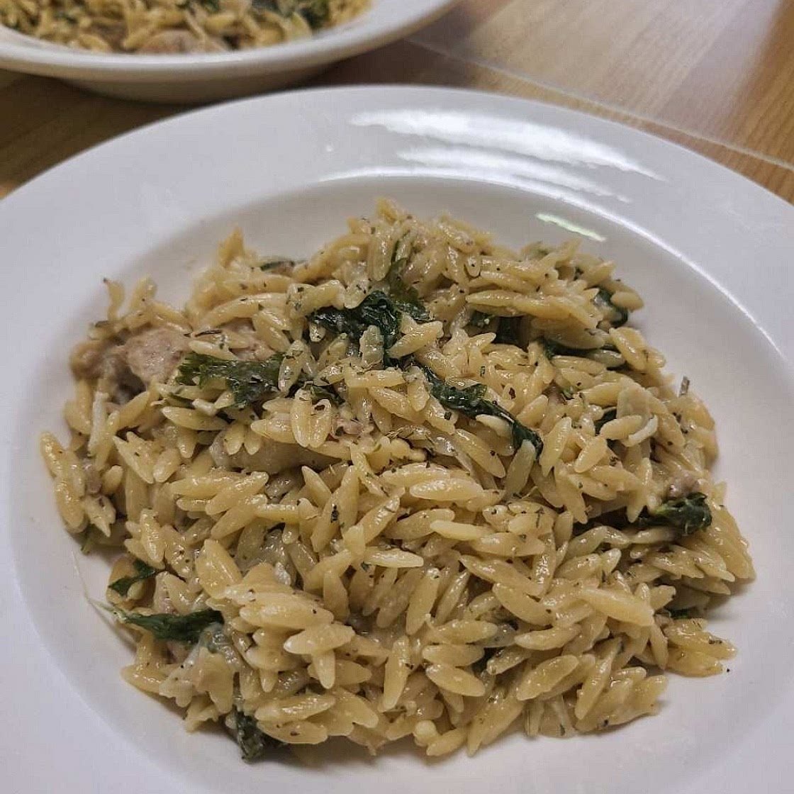 Creamy Lemon Herb Chicken & Kale Orzo