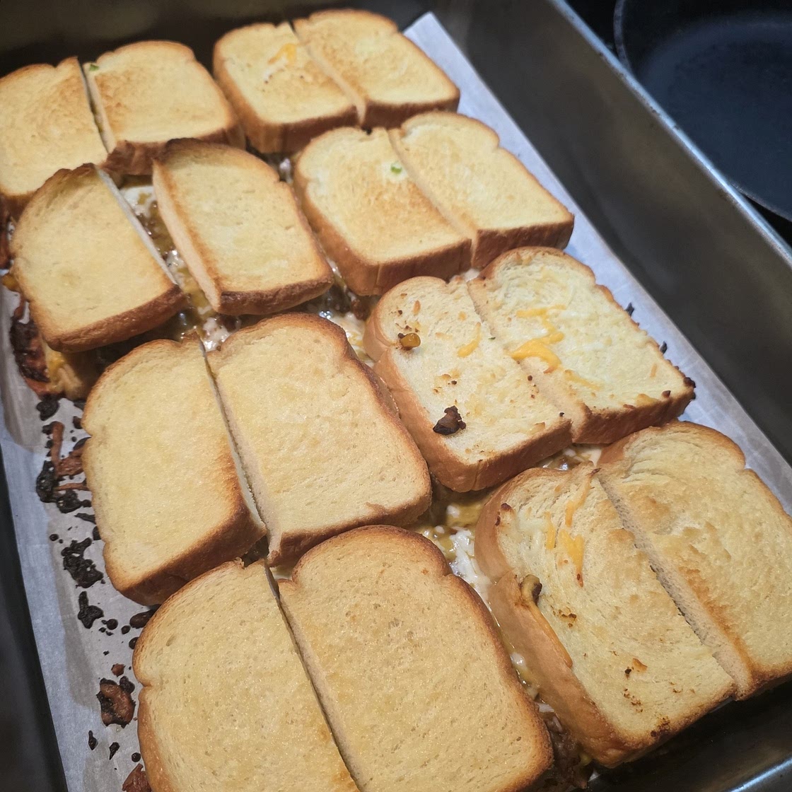 Beef Taco Grilled Cheese Casserole