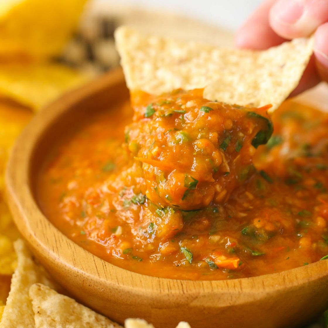 Yellow tomato salsa