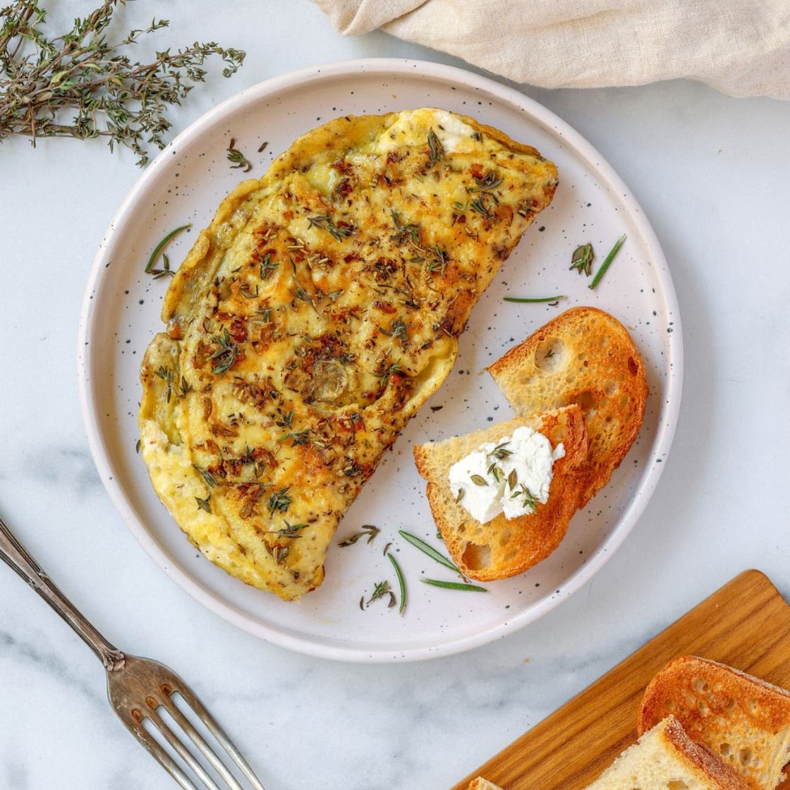 Herb and Goat Cheese Omelet