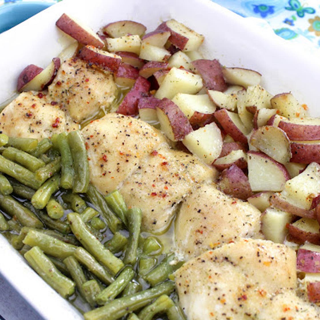 Green Beans, Chicken, and Red-Skinned Potatoes