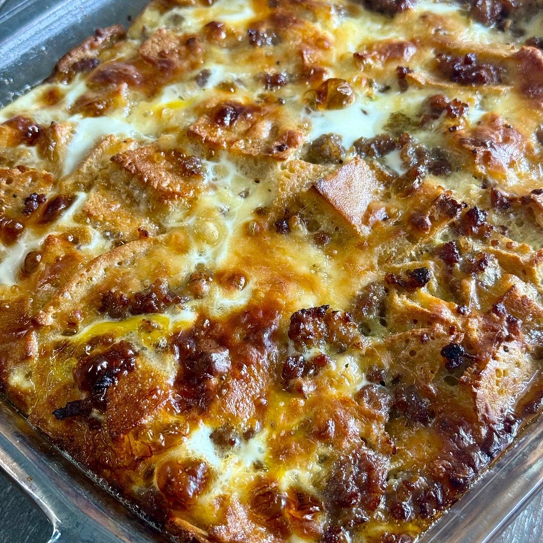 High Protein Sausage McGriddle Casserole