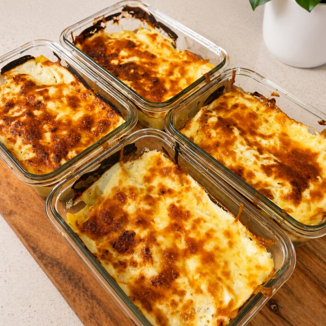 White Chicken Lasagna Bowls