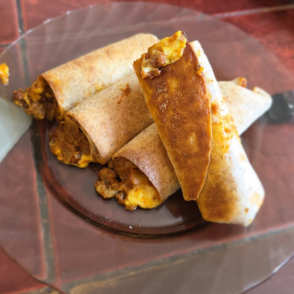 Baked Ground Beef Taquitos