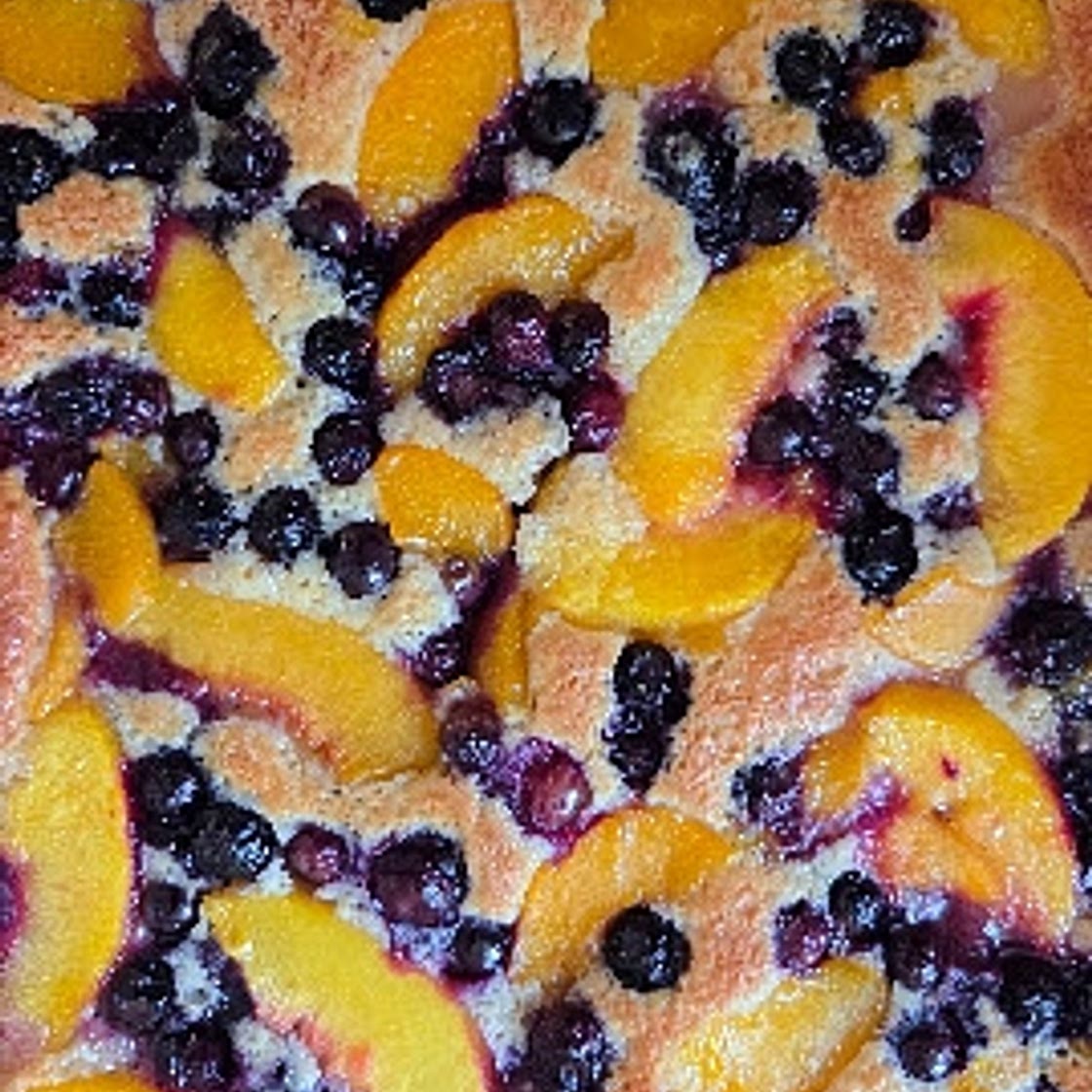 Blueberry Peach Cobbler