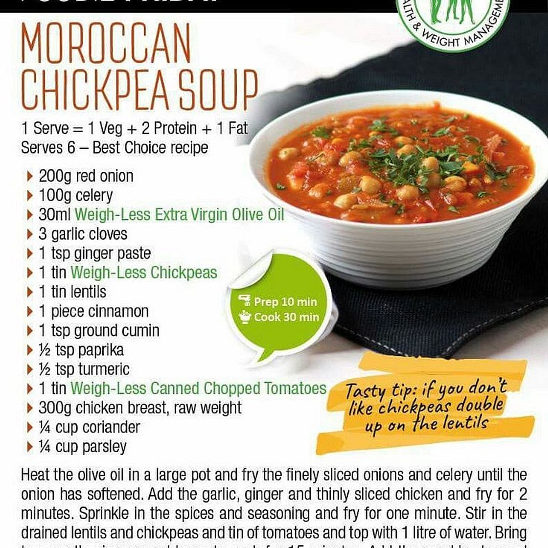 Moroccan Chickpea Soup