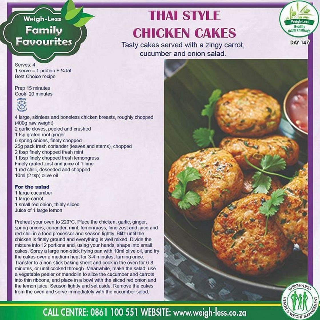Thai Style Chicken Cakes