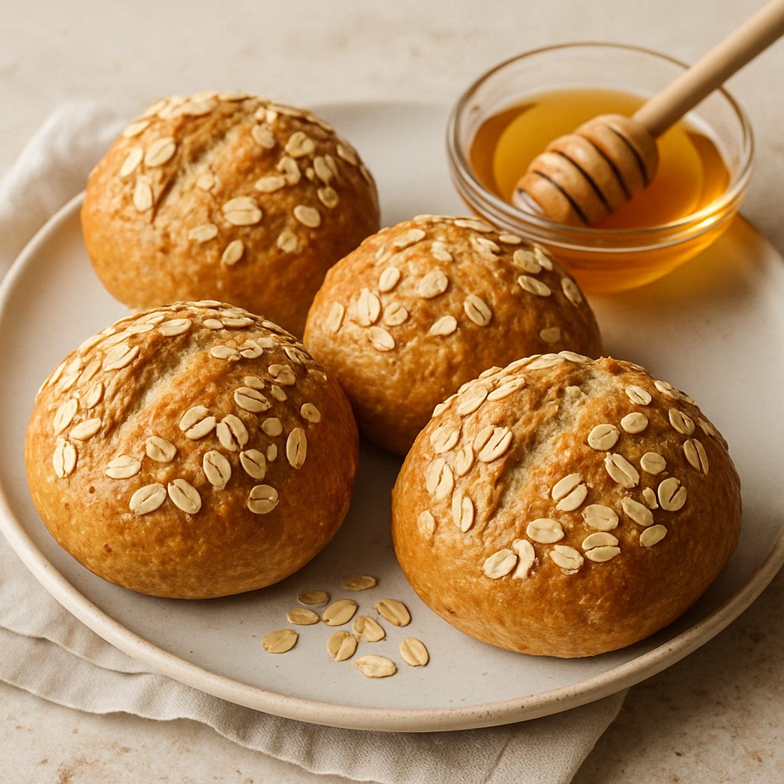 Hafer-Honig-Brötchen