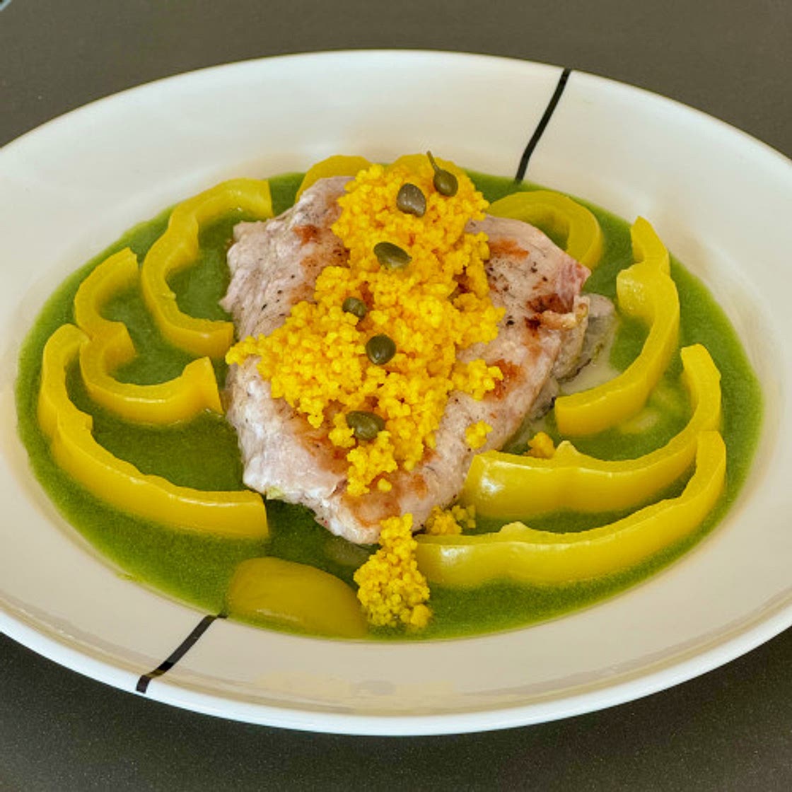 Red snapper in Brazilian colours