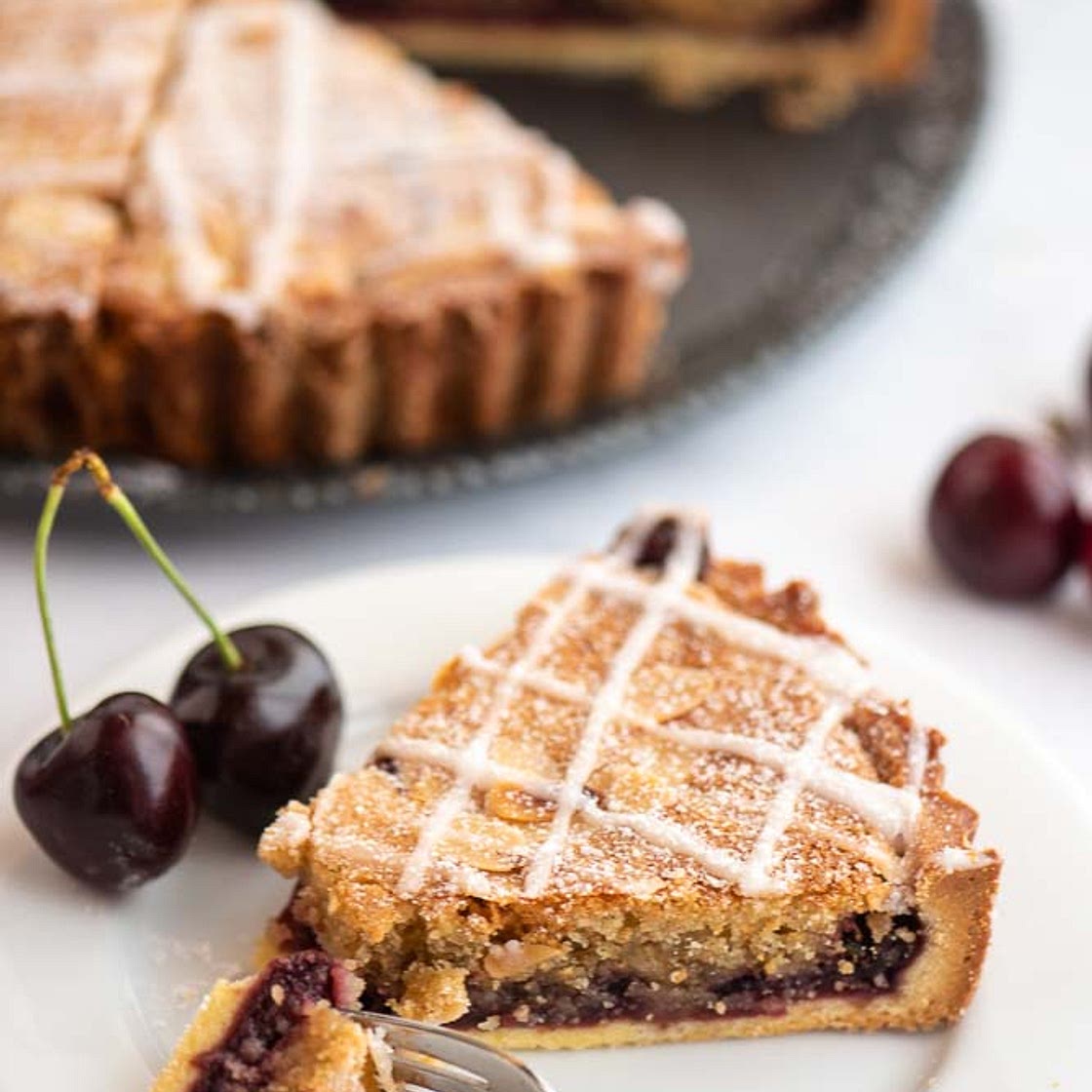 Cherry Bakewell Tart
