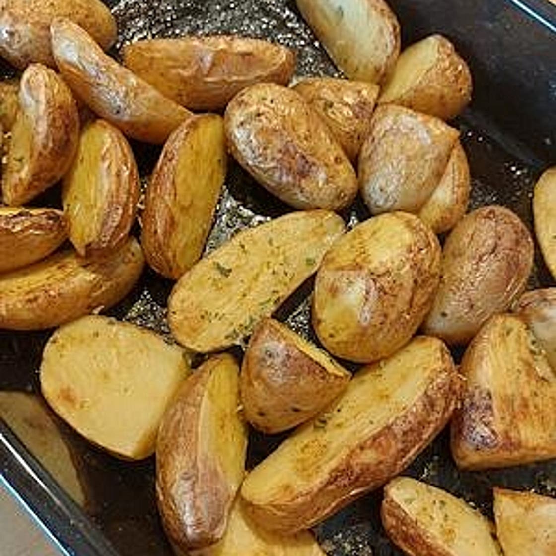 Jonge aardappels uit de oven