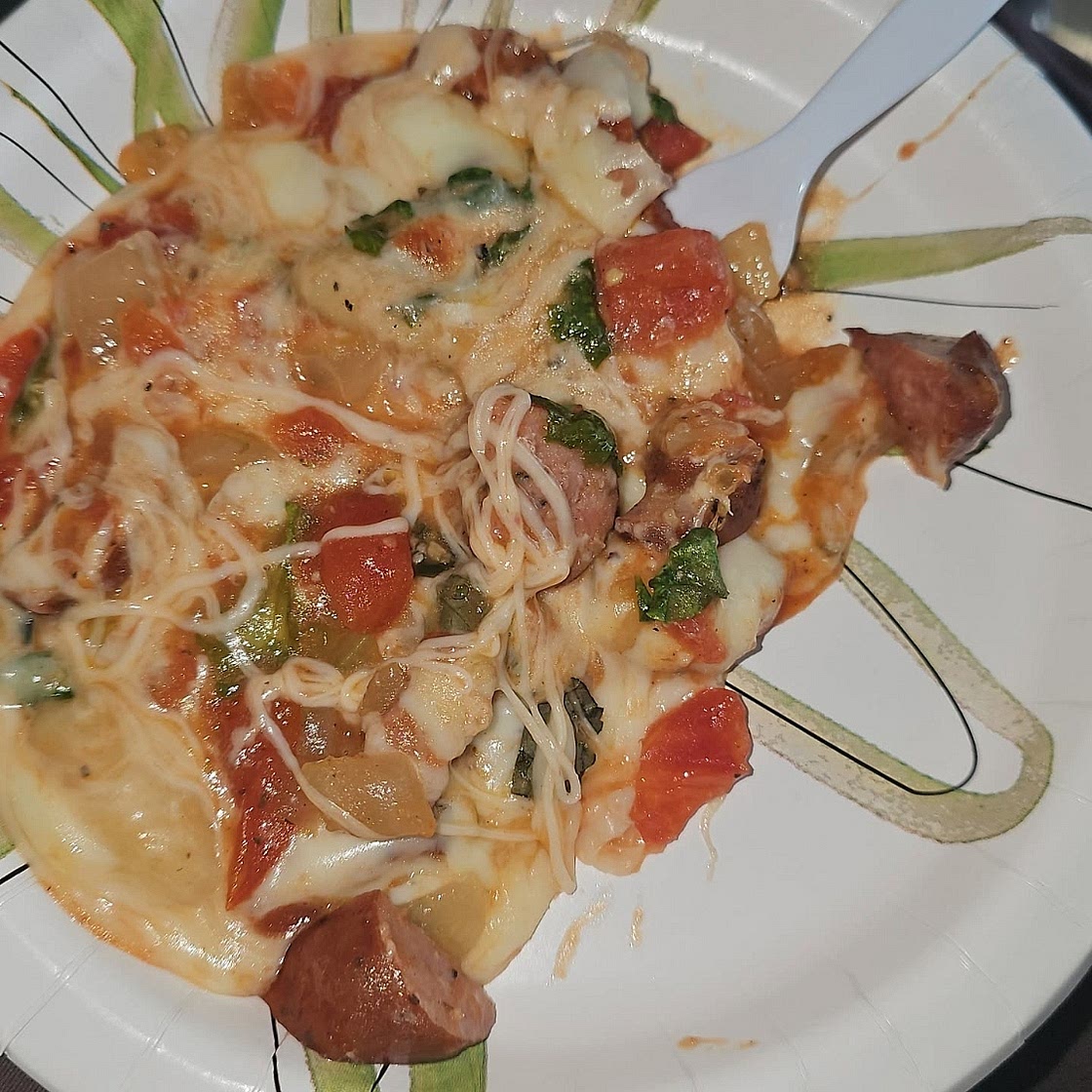 Chorizo & mozzarella gnocchi bake
