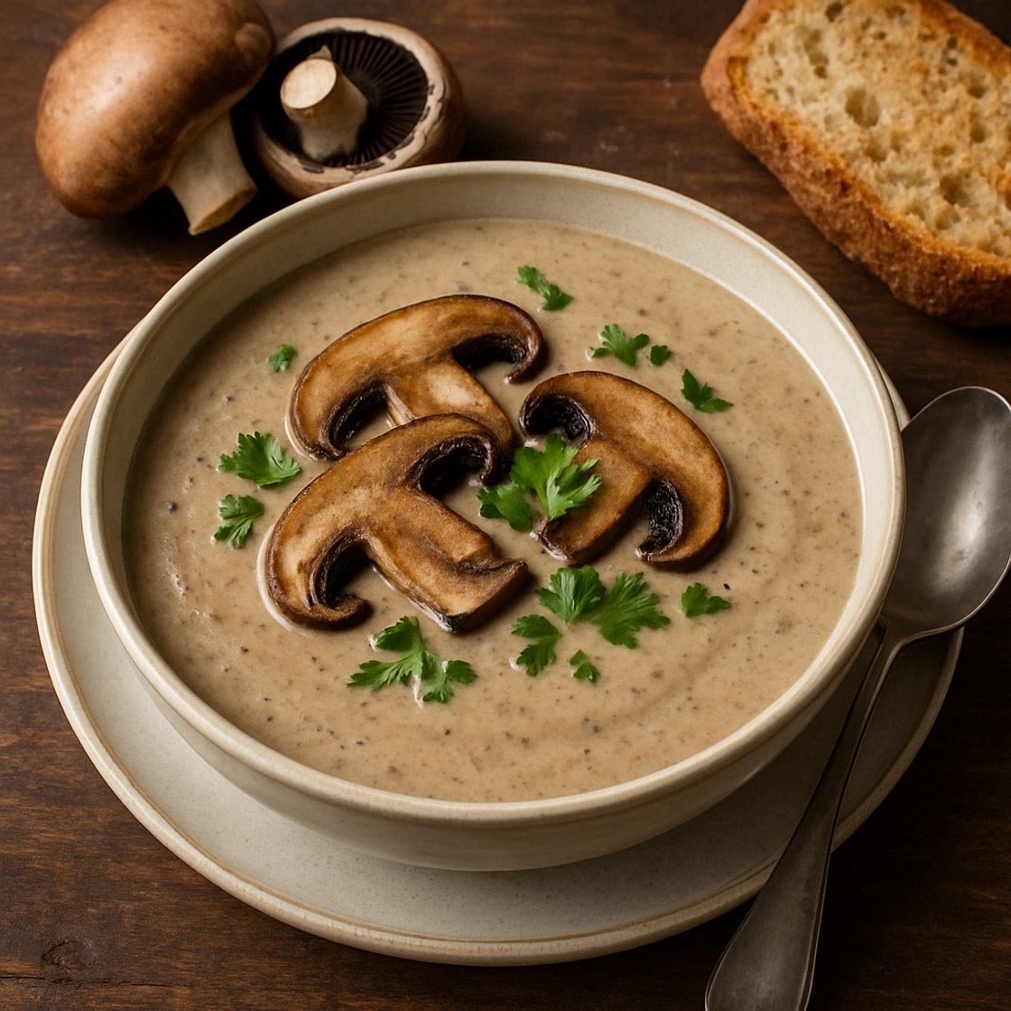 Sopa portobello