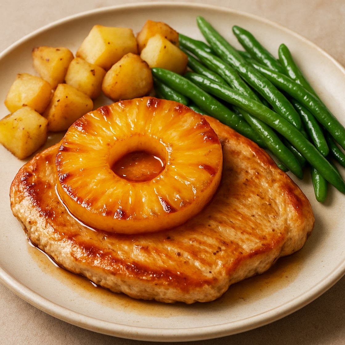 Filete de pavo con piña